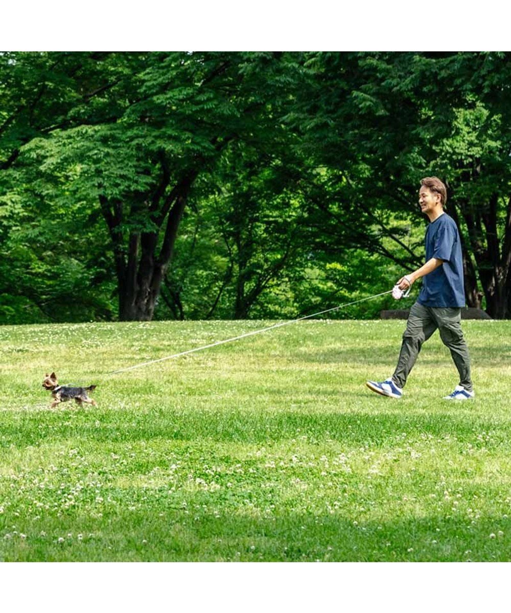 PET PARADISE ペットパラダイス 伸縮リード 《いちご柄 / ロゴ柄 》【小型犬】軽量 ロック式 