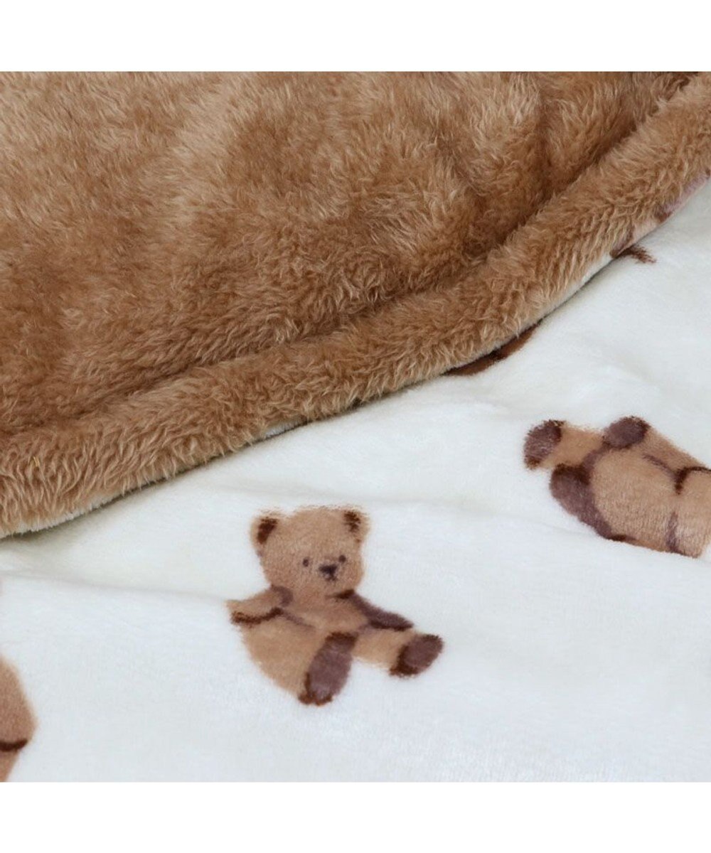 PET PARADISE ペットパラダイス くまちゃん 遠赤外線ボア 丸マット (70cm)  S 