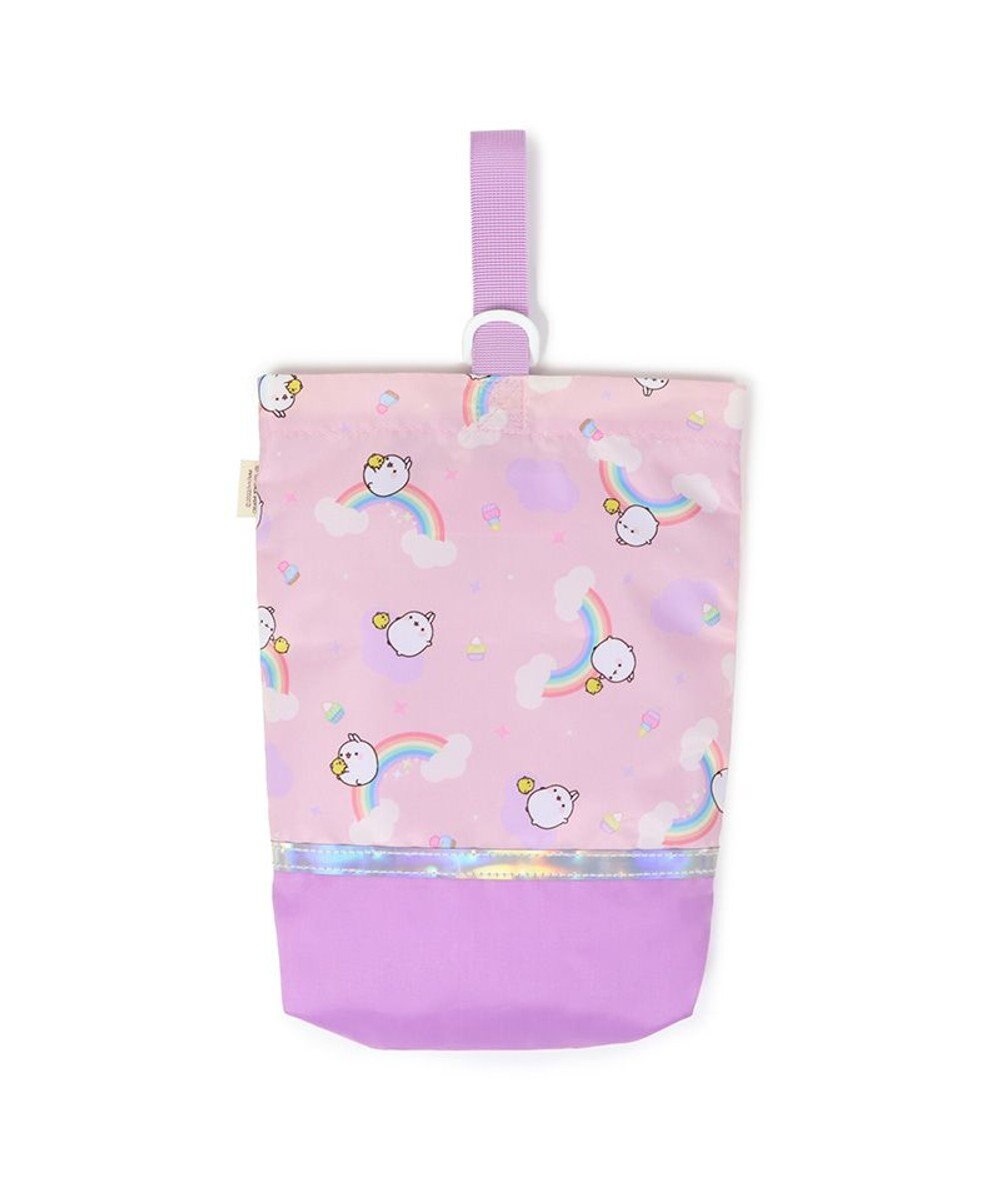 Mother garden マザーガーデン MOLANG モラン シューズバッグ 虹柄 上履き入れ 