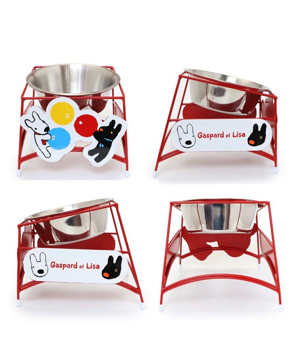 PET PARADISE リサとガスパール ワイヤーえさ皿 《風船柄》  大1個