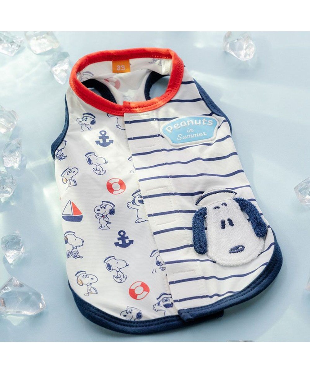 PET PARADISE スヌーピー 背中開き タンクトップ 《マリン柄》  中型犬 大型犬 