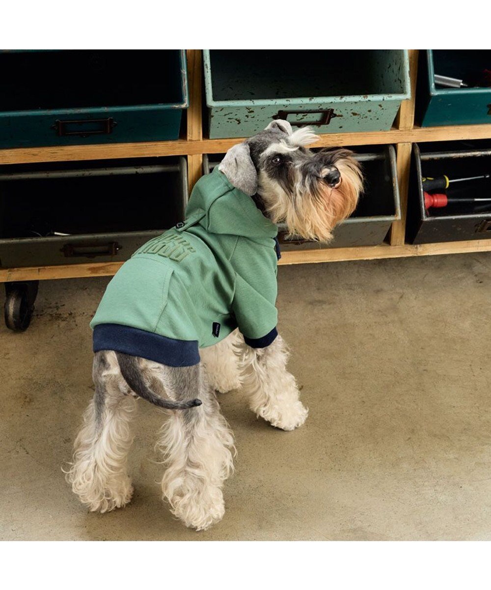 PET PARADISE J.PRESS エンボス ロゴパーカー 小型犬 