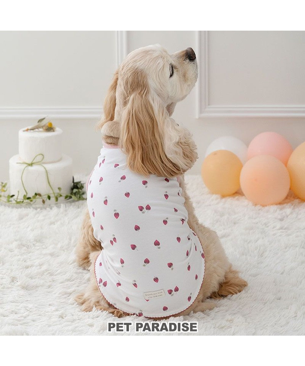 PET PARADISE ペットパラダイス はじめて タンクトップ 《いちご》 中型犬 大型犬 ホワイト