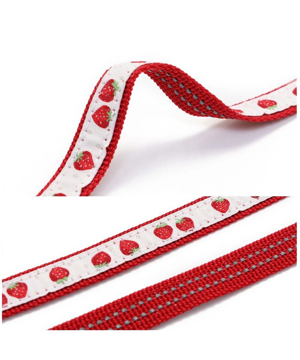 PET PARADISE ペットパラダイス 苺チャーム付き リード ３Ｓ 