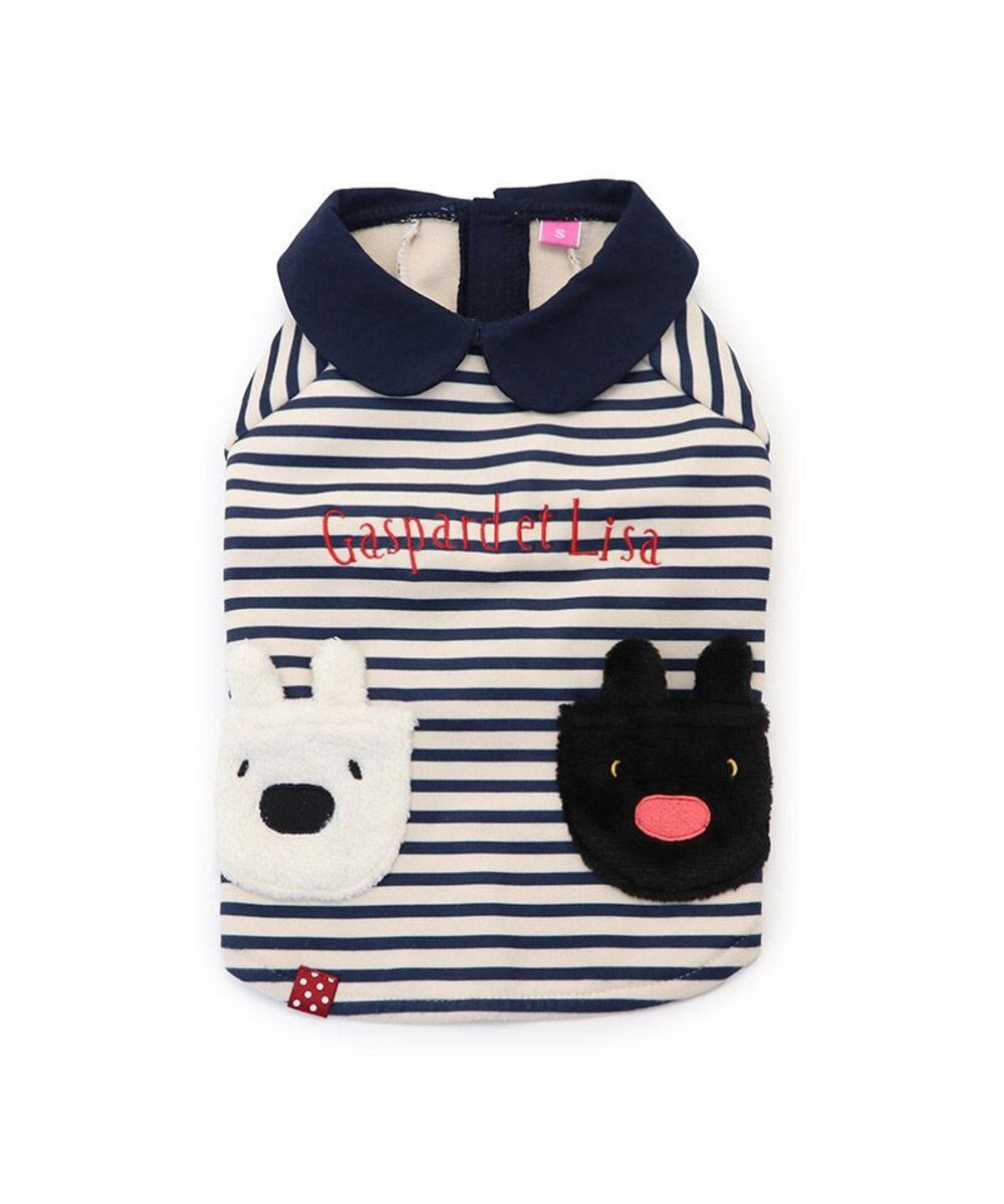 PET PARADISE リサとガスパール ペティヒートDAN Tシャツ 《ボーダー 縞柄》小型犬