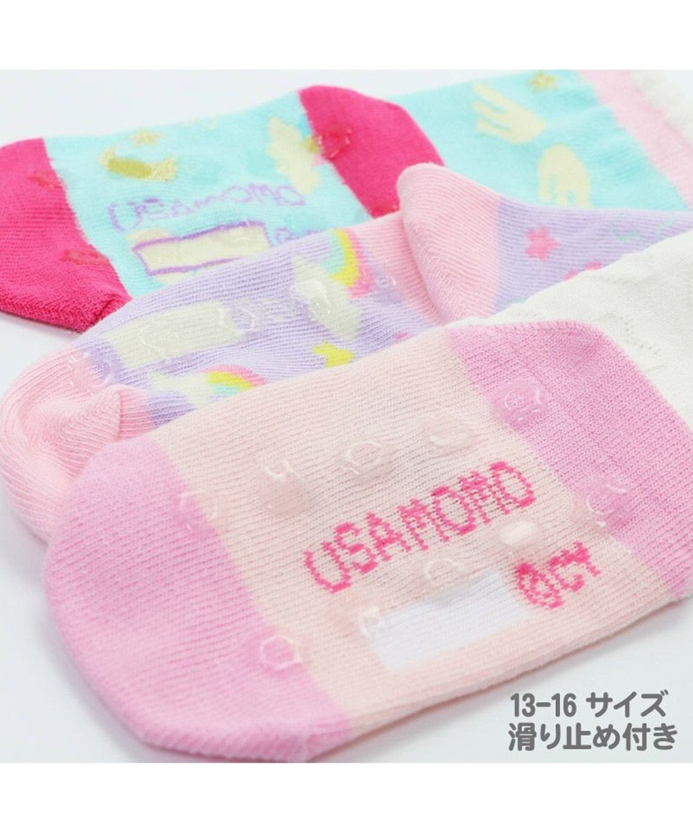 マザーガーデン うさもも 靴下 ３足セット ユニコーン柄 ユニコーン虹柄 うさももハート柄 13cm 16ｃｍ キッズソックス キッズ靴下 ソックス 子供用 女の子 保育園 小学生 おしゃれ かわいい キャラクター Mother Garden 通販 雑貨とペット用品の通販サイト