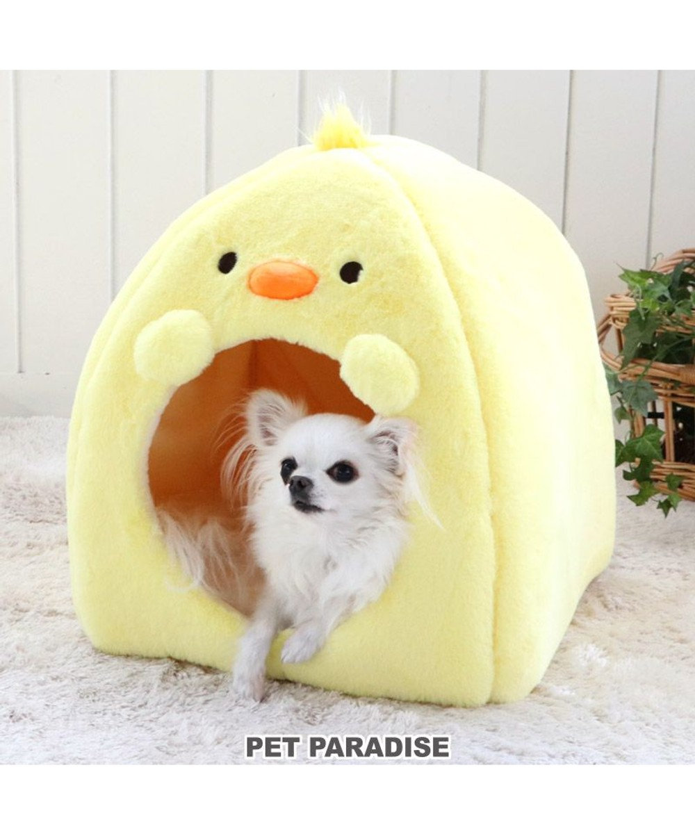PET PARADISE 犬 ベッド おしゃれ ハウス (38×40cm) ひよこ カドラー ベッド犬 猫 ベッド 小型犬 おしゃれ かわいい 黄