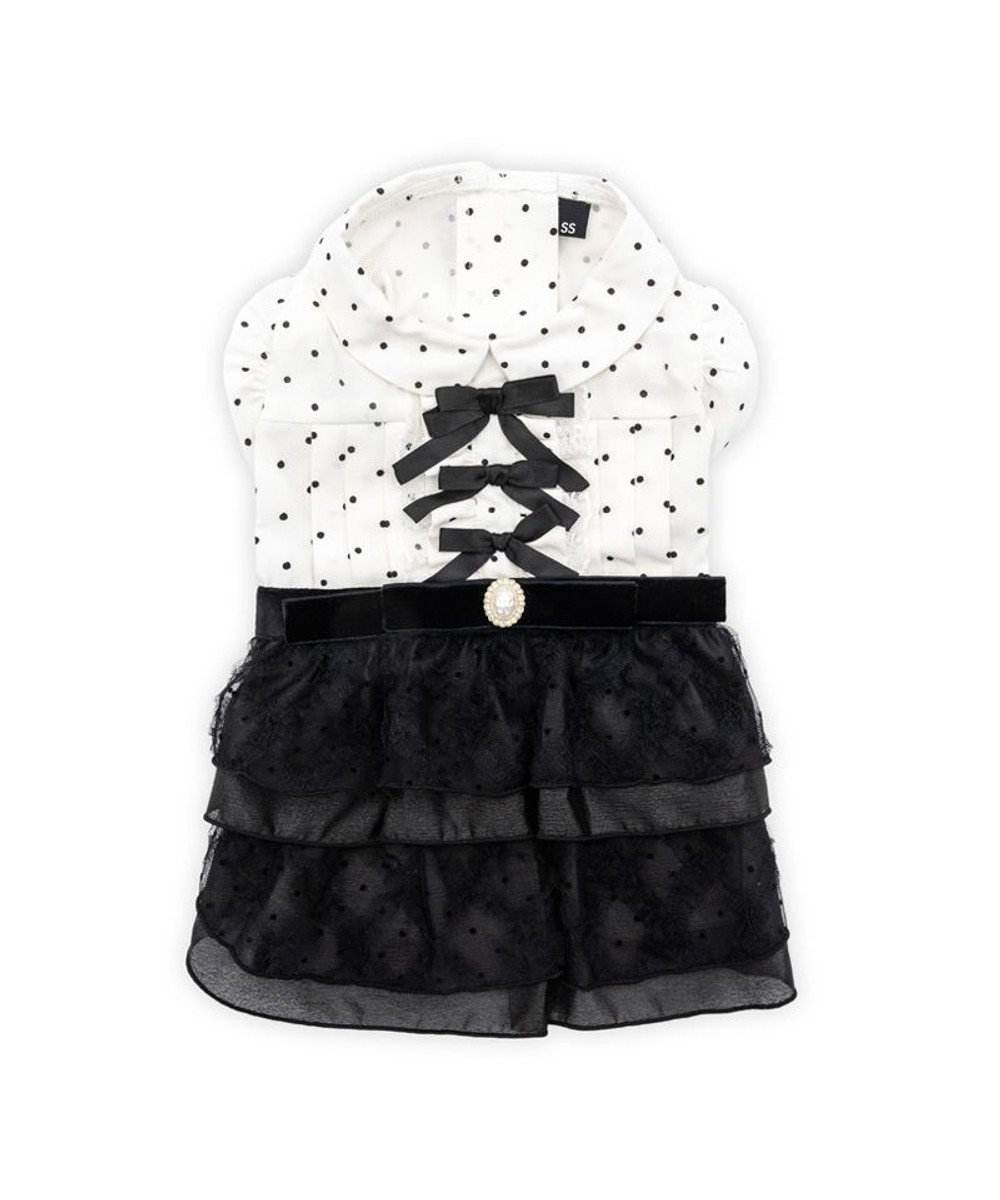 PET PARADISE cherircouture ドットシャツ ワンピース 小型犬 