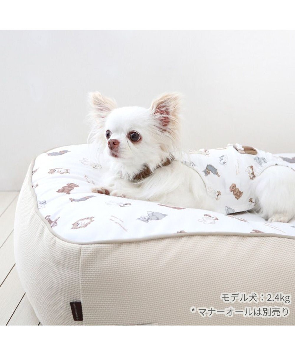 PET PARADISE ペットパラダイス makokoro 寝そべりベッド 《わんちゃん柄》 
