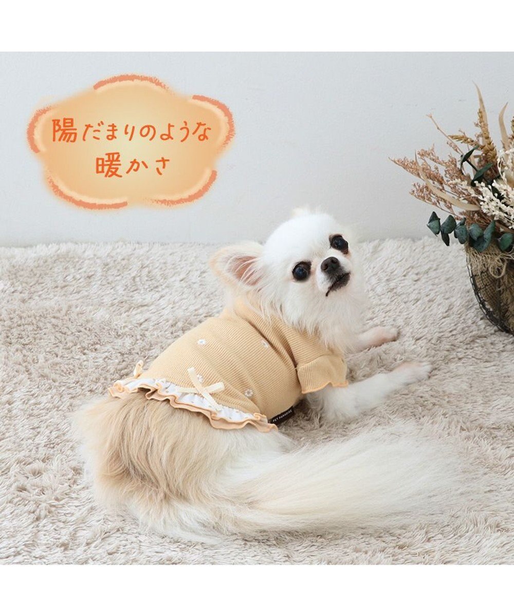 PET PARADISE ペットパラダイス ペティヒートプレミアム  Tシャツ《花刺繍柄》 小型犬 