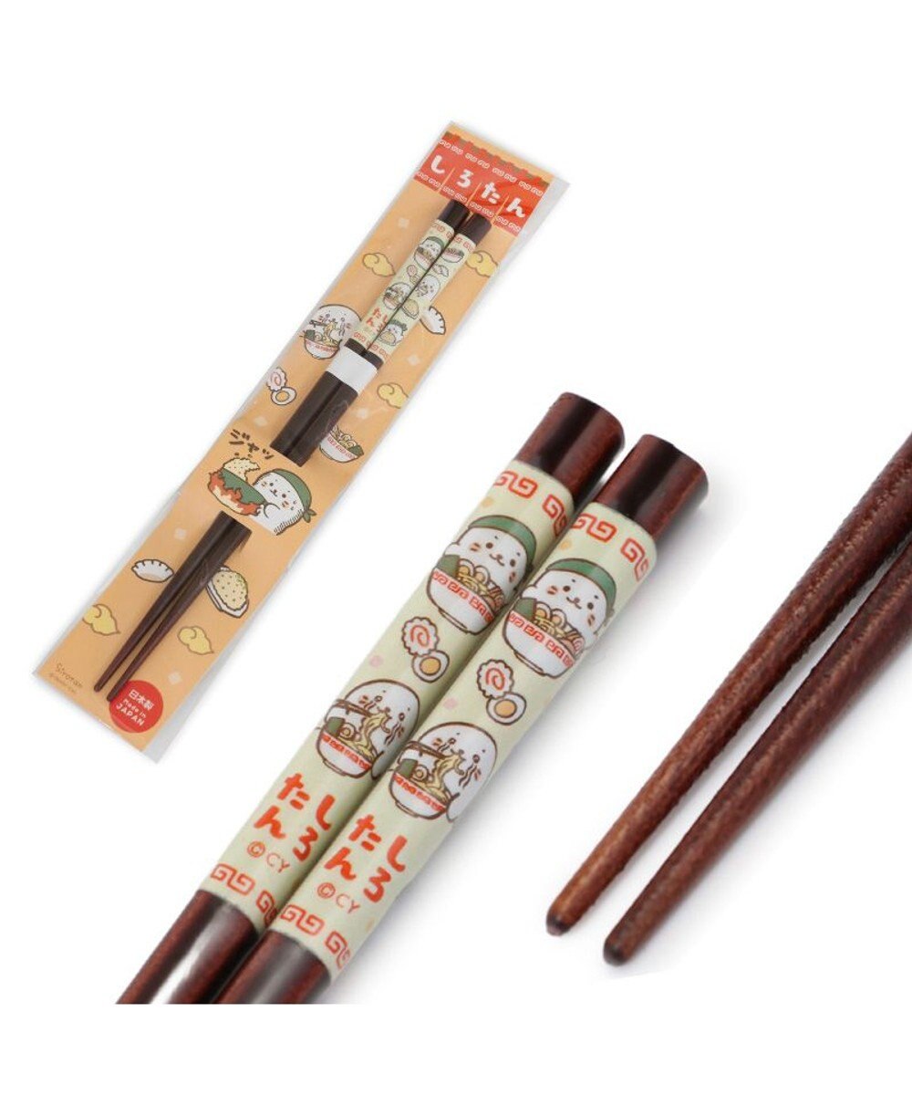 Mother garden しろたん 木製箸 21㎝ 《中華柄》単品