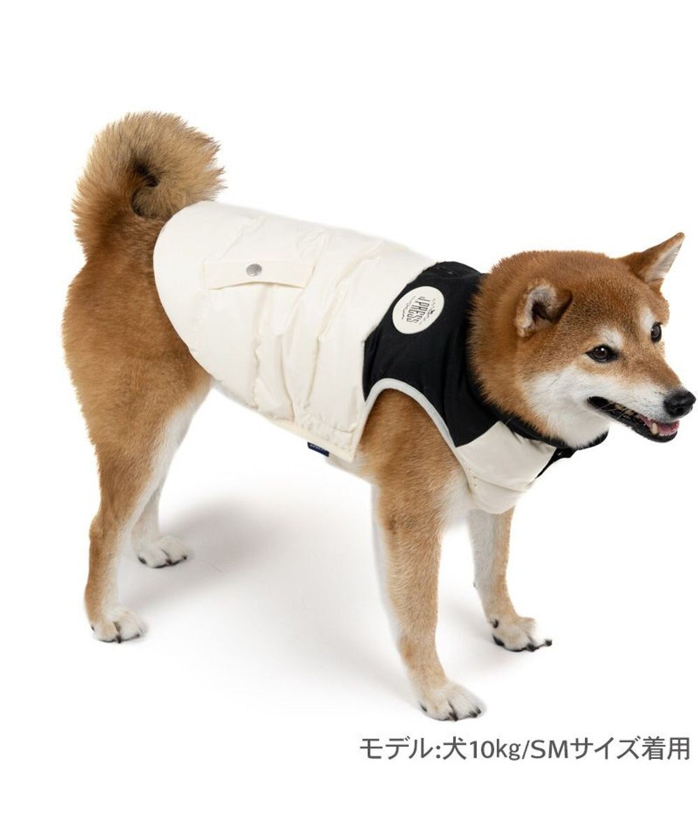 PET PARADISE J.PRESS バイカラーベスト 《ホワイト》 中型犬
