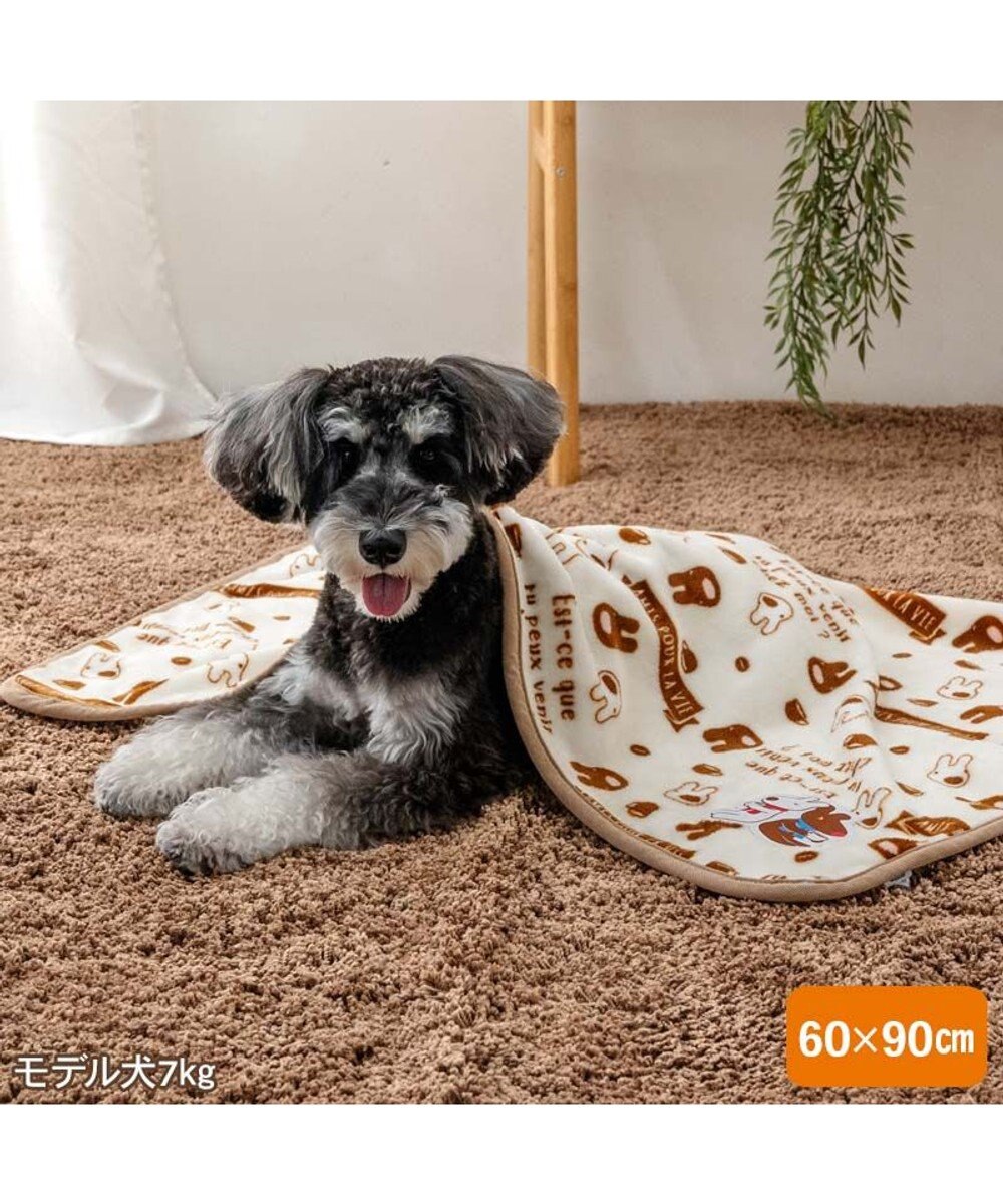 PET PARADISE リサとガスパール ブランケット 《カフェ柄》