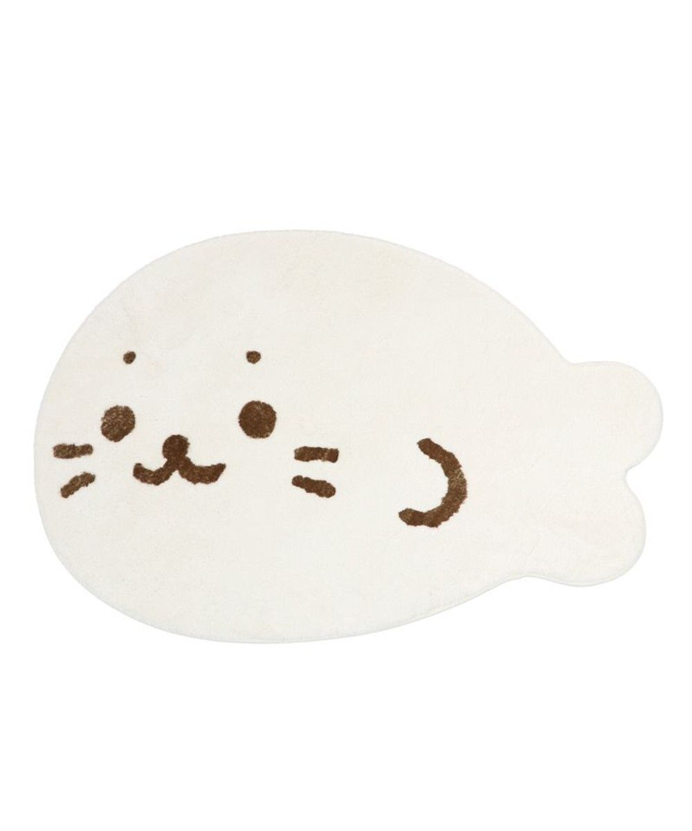 Mother garden しろたん ダイカット フロアラグ Sサイズ 99×66cm 