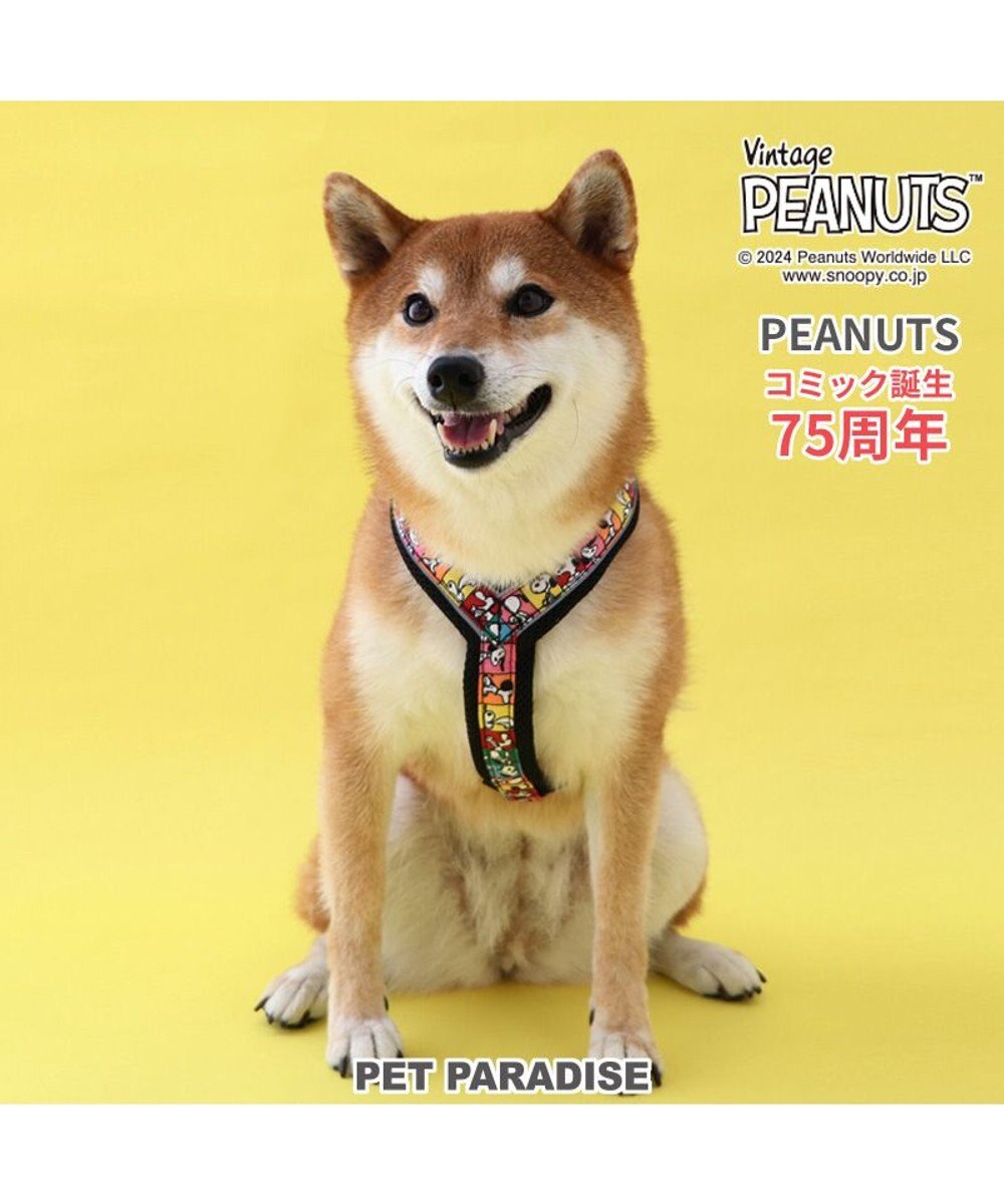 PET PARADISE スヌーピー 75周年 アクティブ ハーネス 中型犬 M 75周年柄