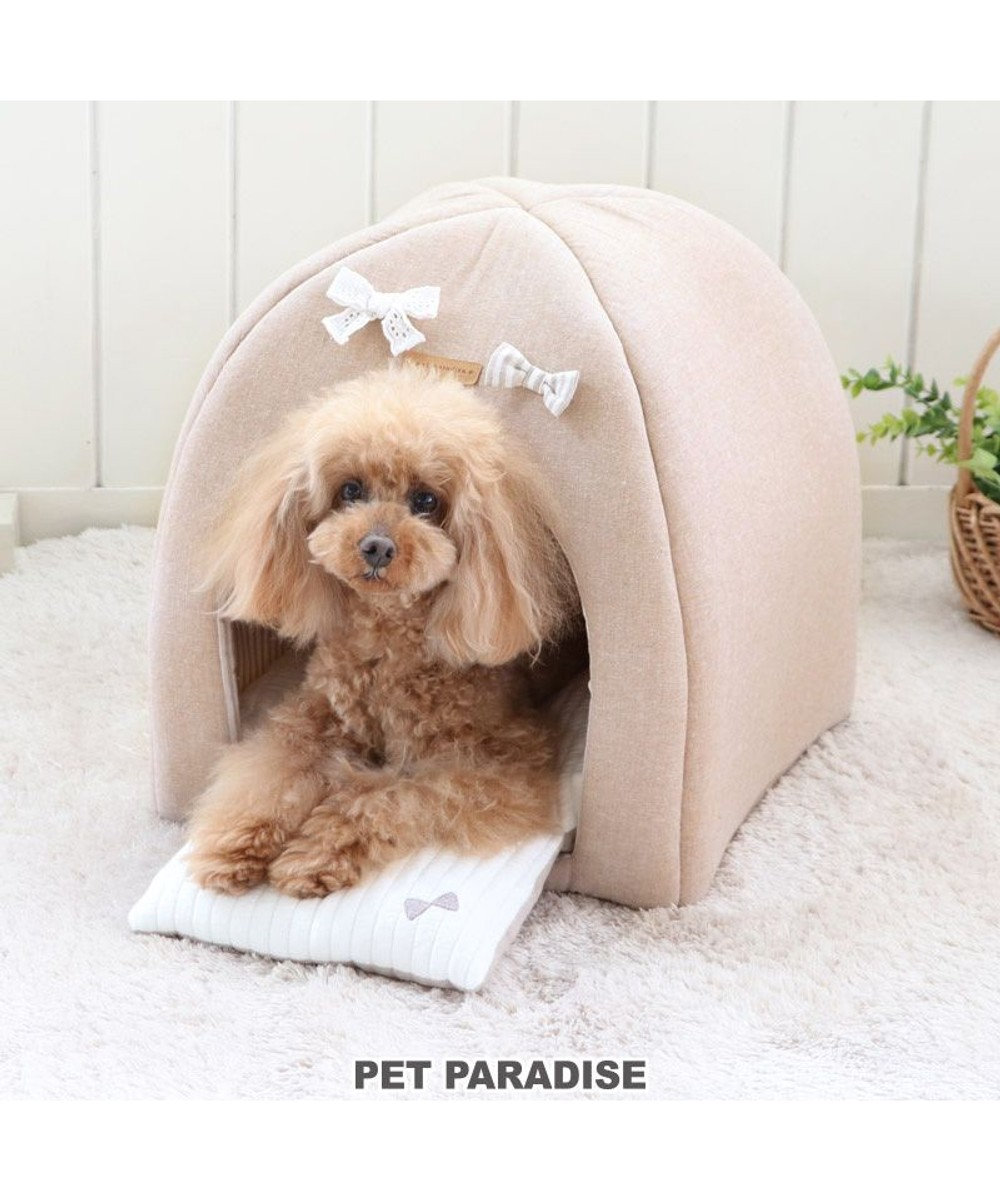 犬 ベッド おしゃれ 折畳み ハウス 38 38cm リボン Pet Paradise 通販 雑貨とペット用品の通販サイト マザーガーデン ペットパラダイス