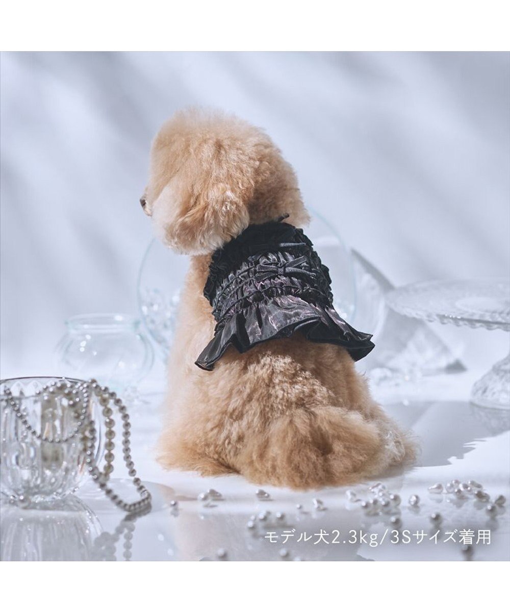 PET PARADISE cherircouture シャーリング キャミソール 《ブラック》 小型犬 