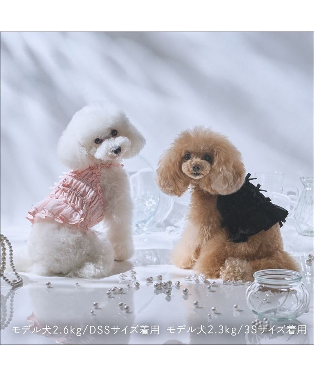PET PARADISE cherircouture シャーリング キャミソール 《ブラック》 小型犬 