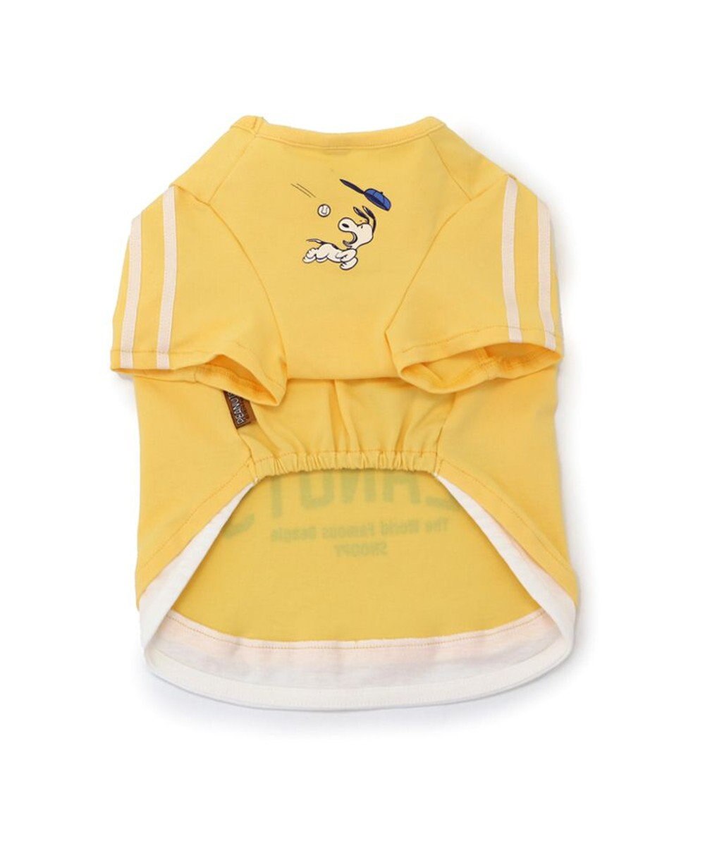 PET PARADISE スヌーピー Tシャツ 《ファインプレー柄》 黄色 中型犬 大型犬 