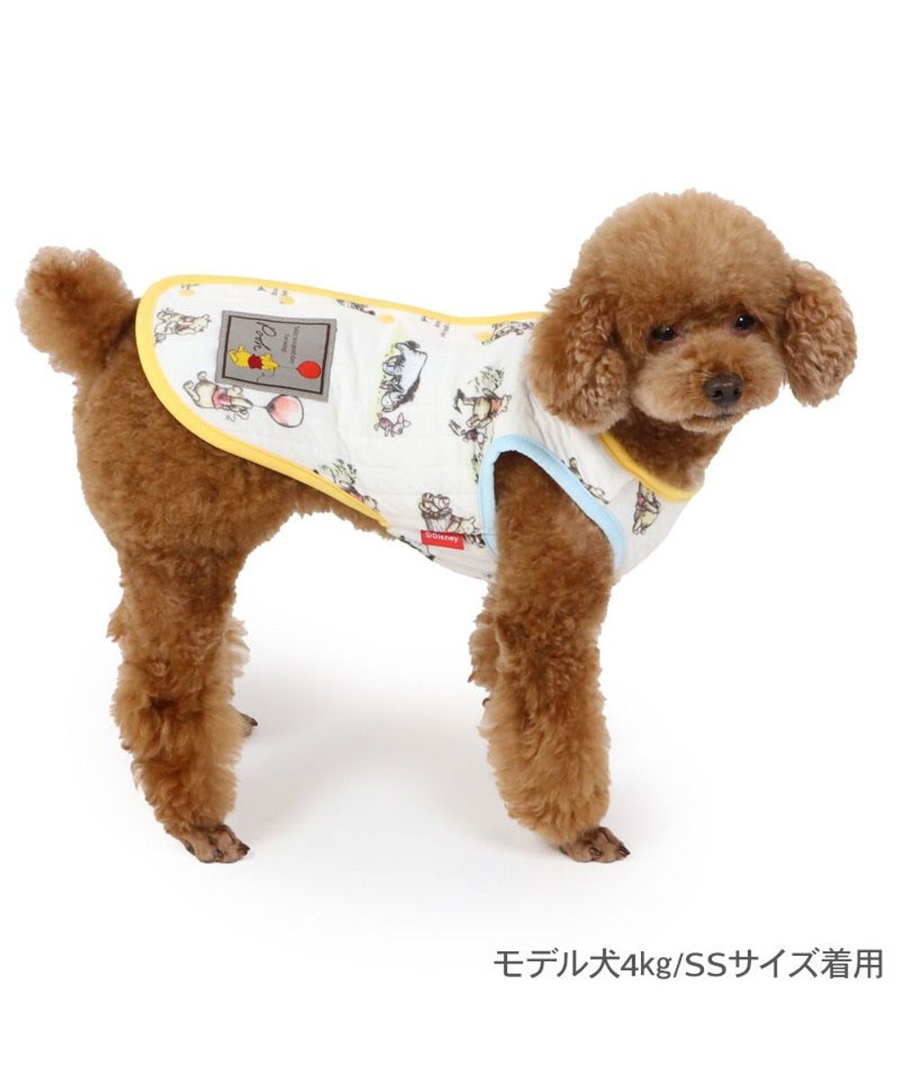 PET PARADISE ディズニー くまのプーさん ふわりとキルトベスト  手描き柄  超小型犬 小型犬 
