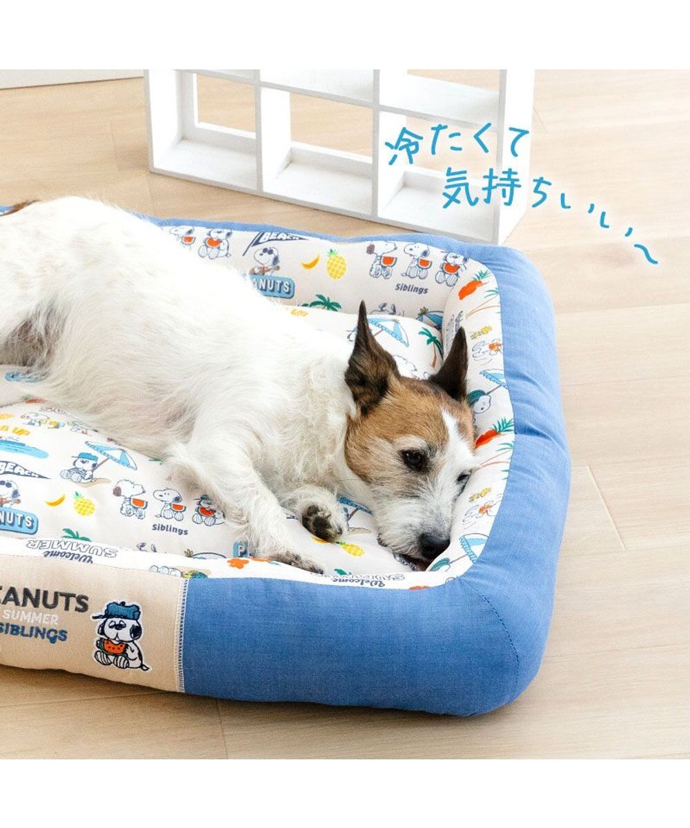 PET PARADISE スヌーピー クール 四角カドラー 《サマーバケーション柄》 Ｌ 