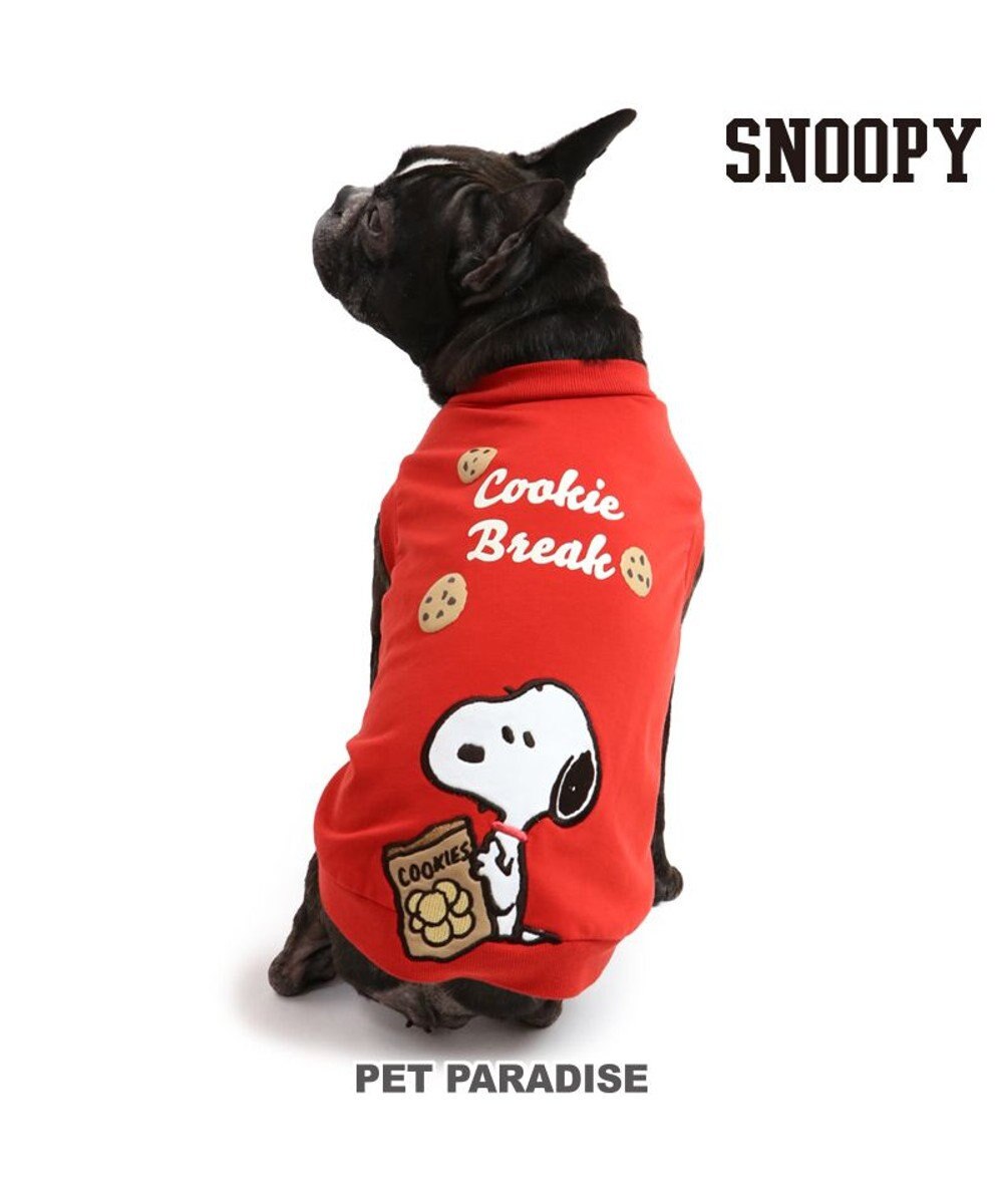 PET PARADISE 犬 服 スヌーピー トレーナー 【中型犬】 【大型犬】 クッキー レッド 赤