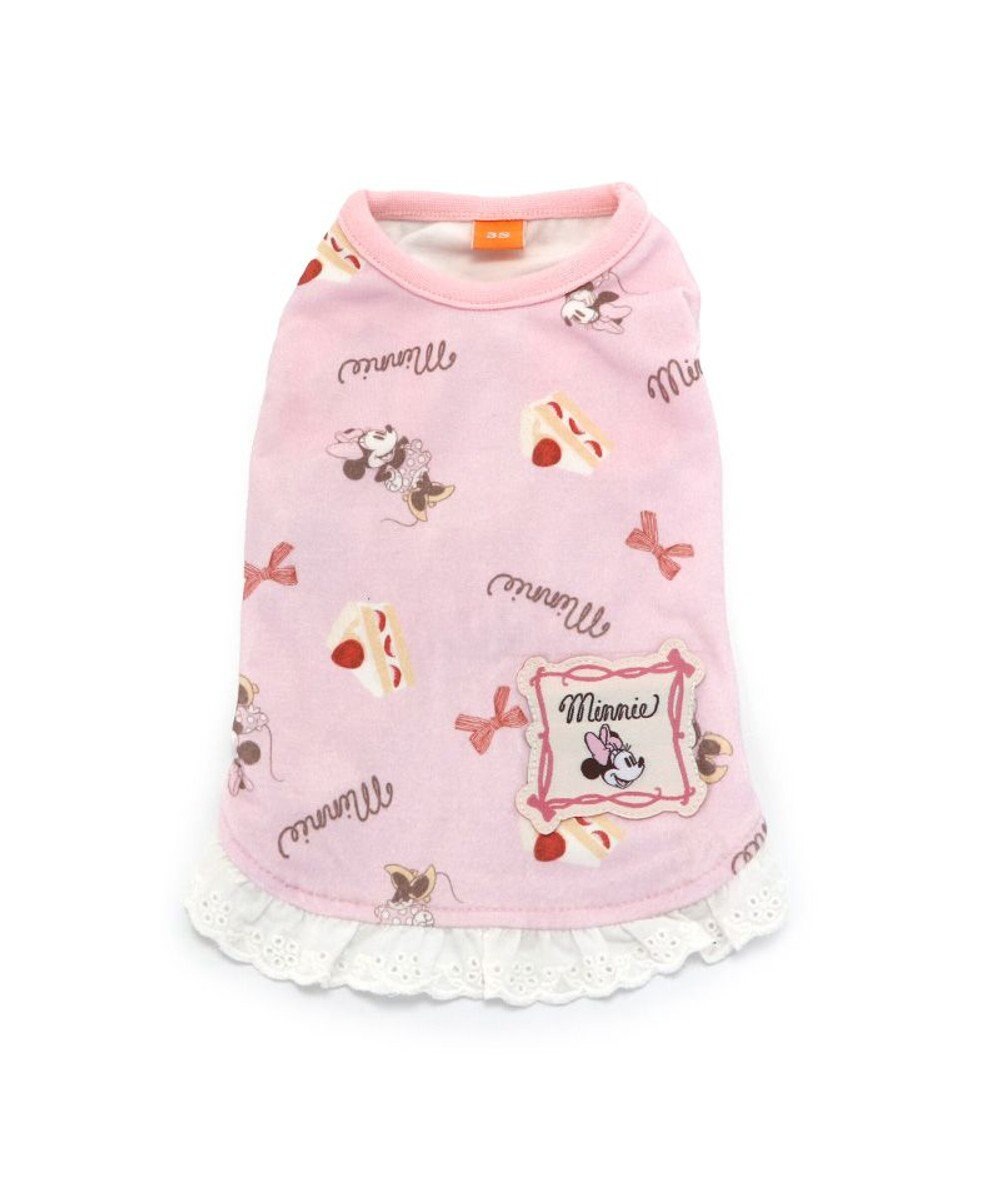 PET PARADISE ディズニー ミニーマウス  ペティヒート タンクトップ 苺 ケーキ柄 小型犬 