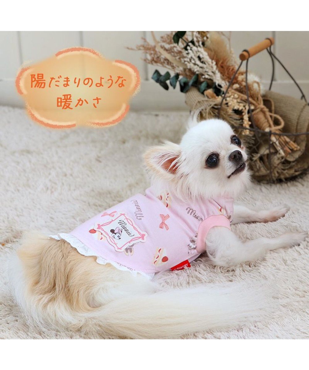 PET PARADISE ディズニー ミニーマウス  ペティヒート タンクトップ 苺 ケーキ柄 小型犬 