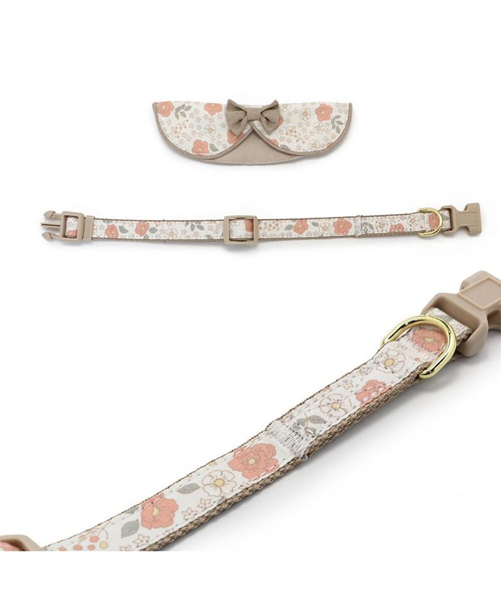 PET PARADISE 花柄 襟付首輪 おしゃれ 【S】 小型犬