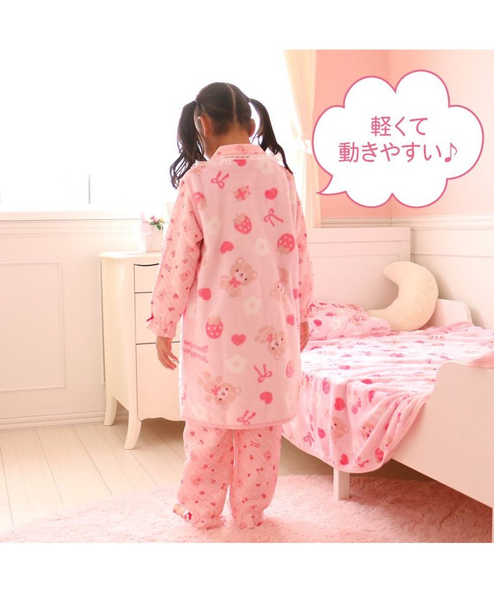 Mother garden マザーガーデン くまちゃん柄 ふわふわ あったか キッズ スリーパー  100cm~120cm / 120cm~140cm