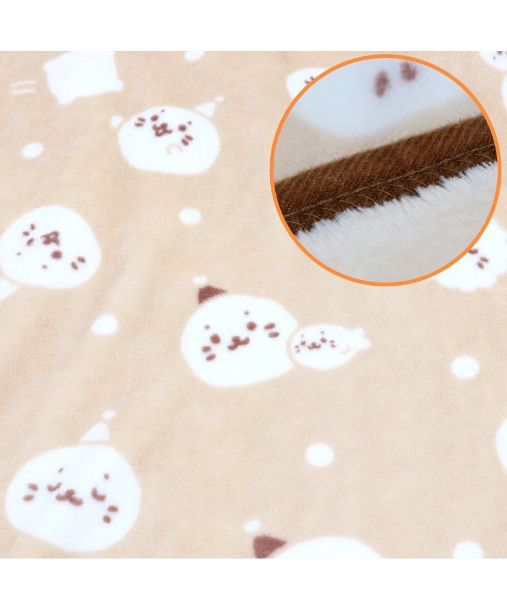 Mother garden しろたん ハーフ毛布 100×140cm 《お休み柄》 あったか大判ひざ掛け 