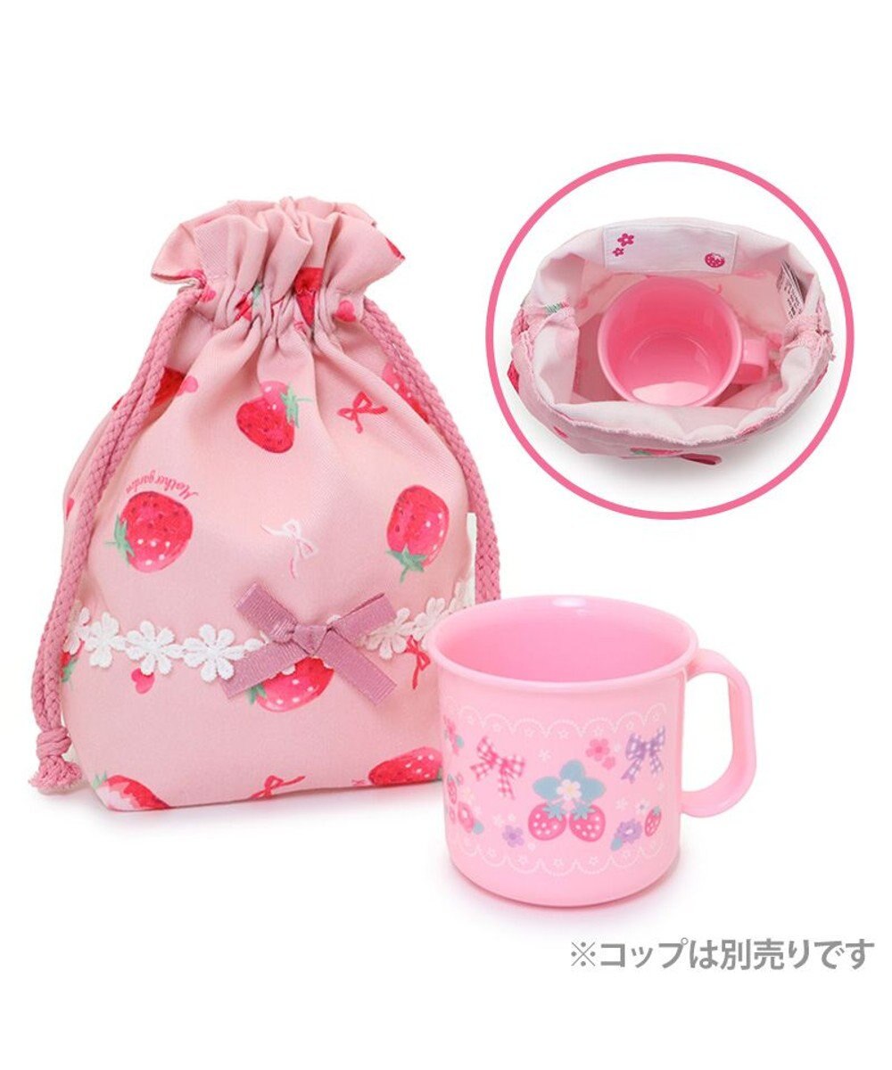 Mother garden マザーガーデン 野いちご コップ 巾着袋 《いちご柄》 