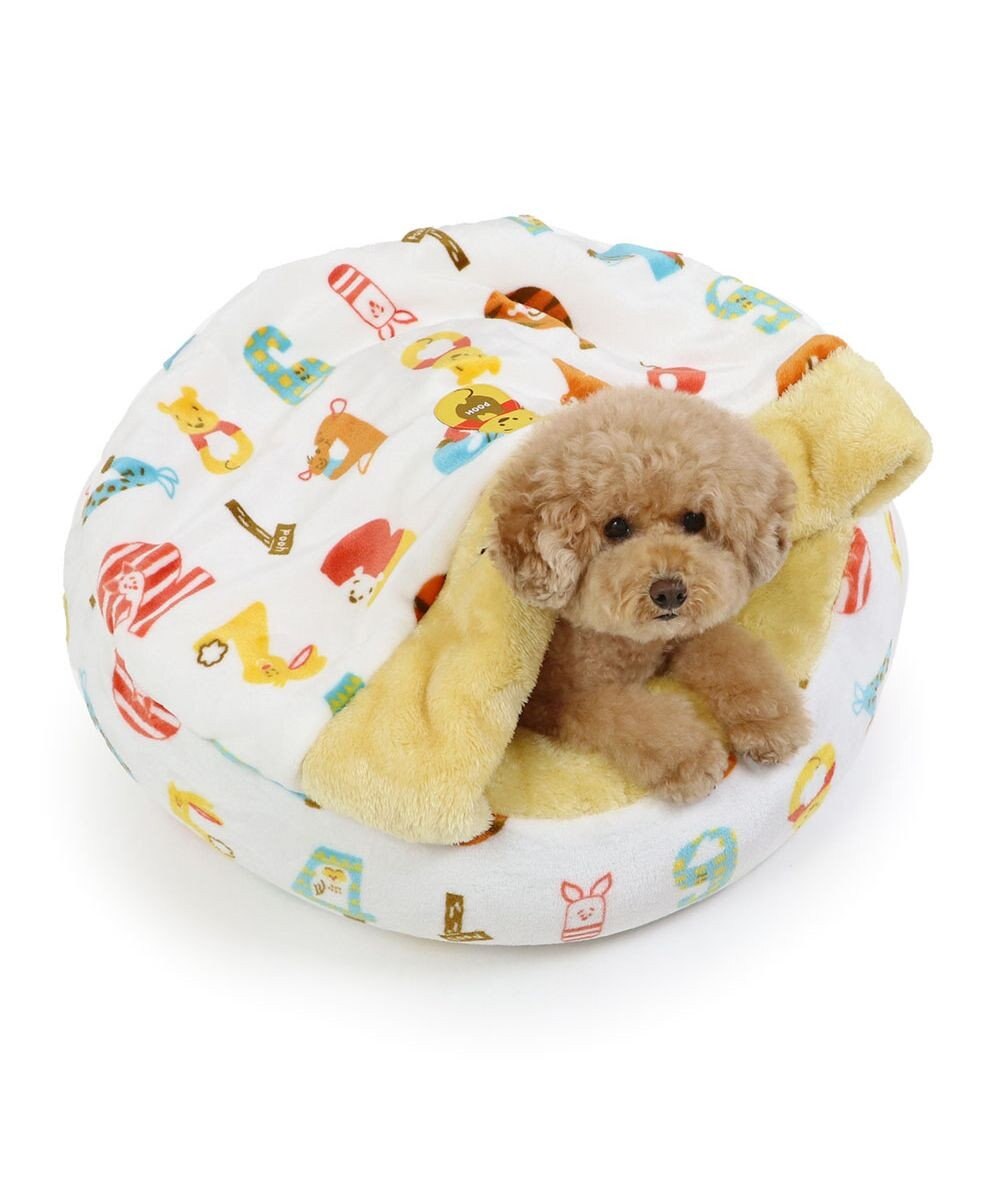 PET PARADISE ディズニー くまのプーさん 丸型寝袋 遠赤外線 《数字柄》 60cm