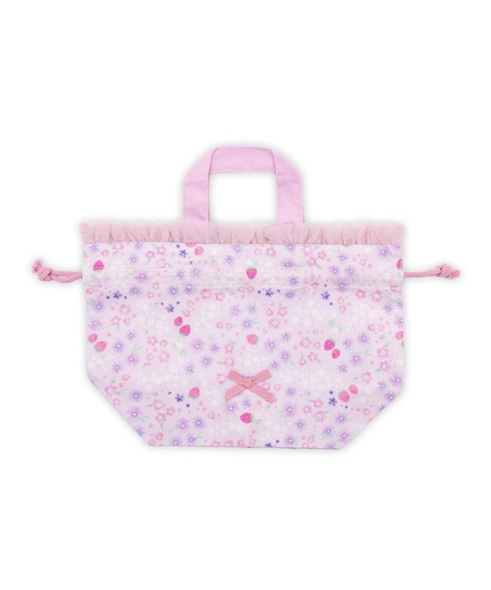 Mother garden マザーガーデン 野いちご ランチ巾着 《小花いちご柄》 