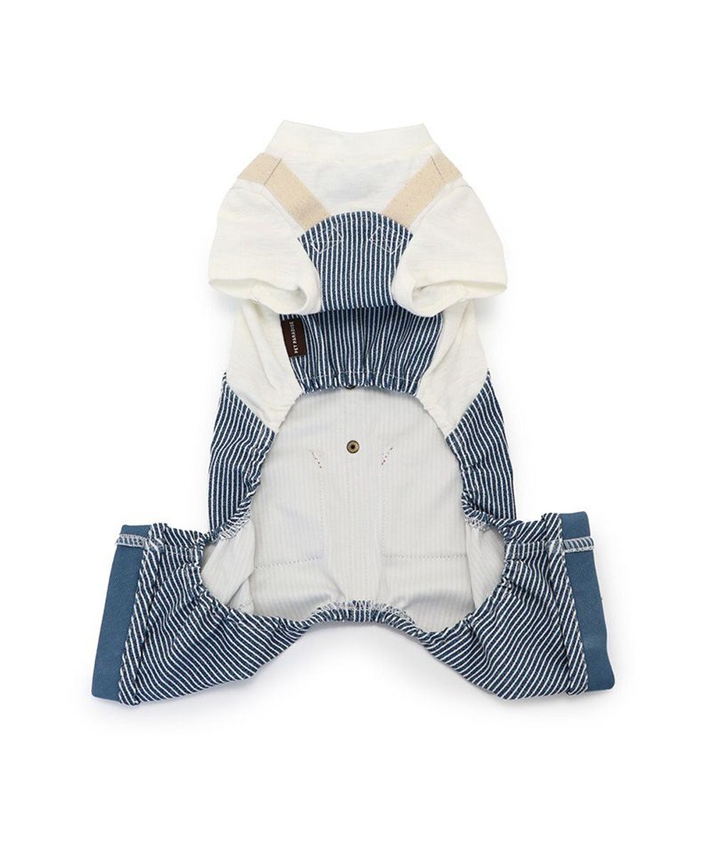 PET PARADISE ペットパラダイス パンツつなぎ 《ヒッコリー風》 小型犬 