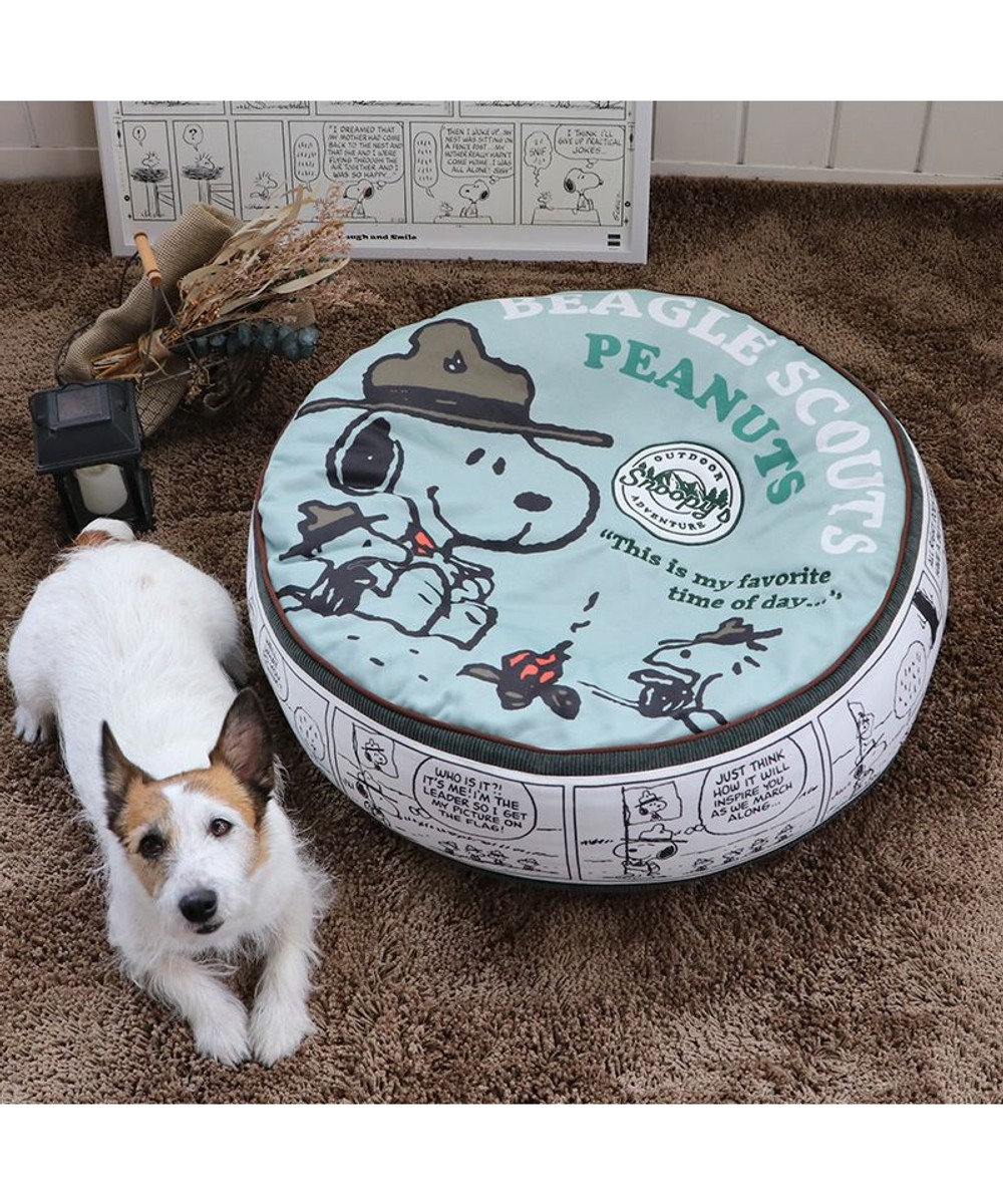 PET PARADISE スヌーピー クッション (60cm) ビーグルスカウト柄 50周年
