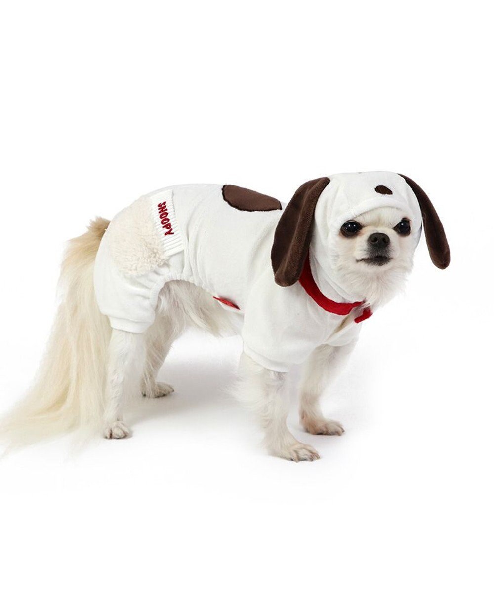 PET PARADISE スヌーピー なりきり ベロア ロンパース 【中型犬】