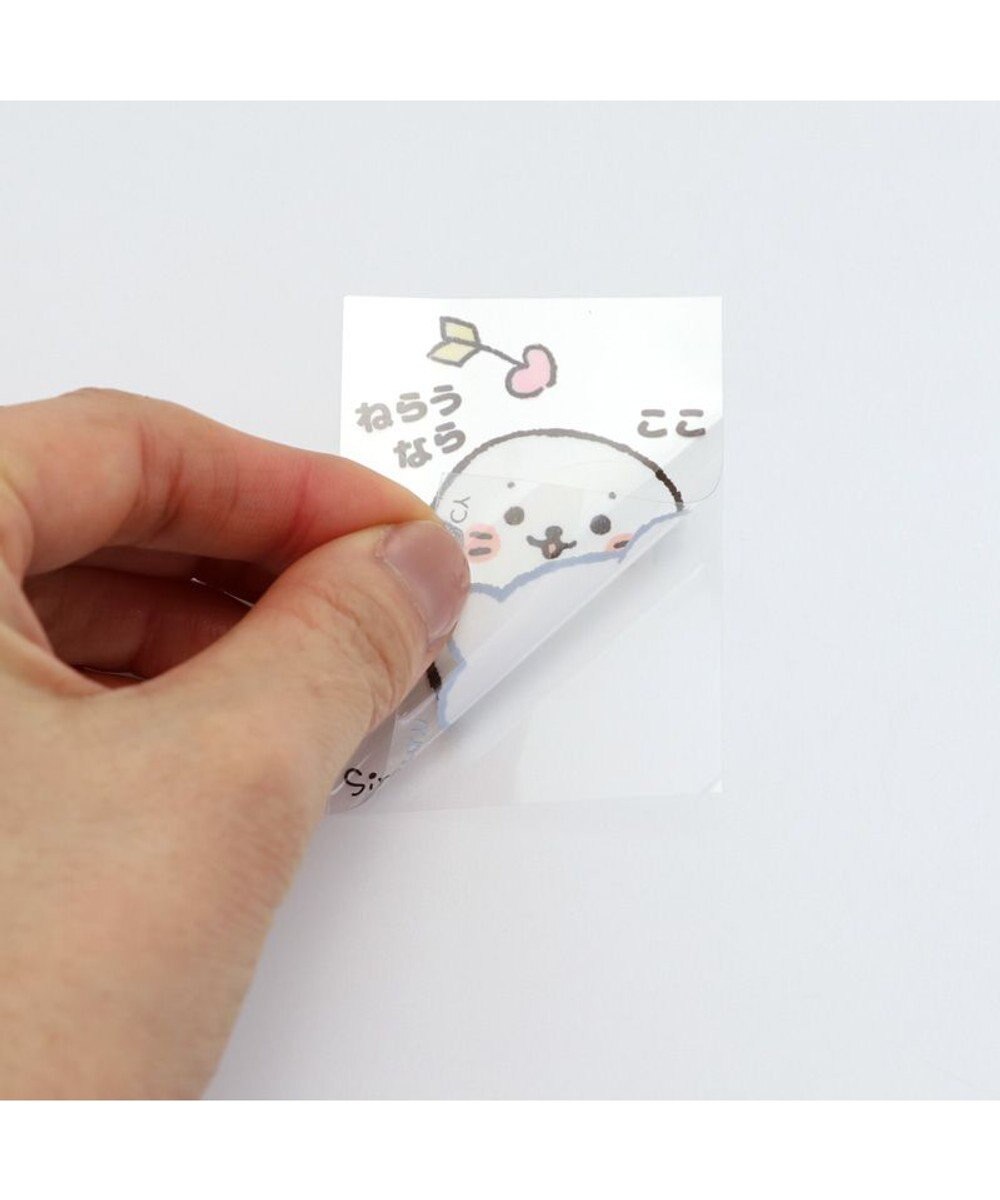 しろたん どこでも一緒 しろたん ステッカー 5枚セット 防水 Uv加工 ステッカー あざらし アザラシ かわいい キャラクター マザーガーデン カー用品 防水加工 ｕｖ加工 マルチカラー