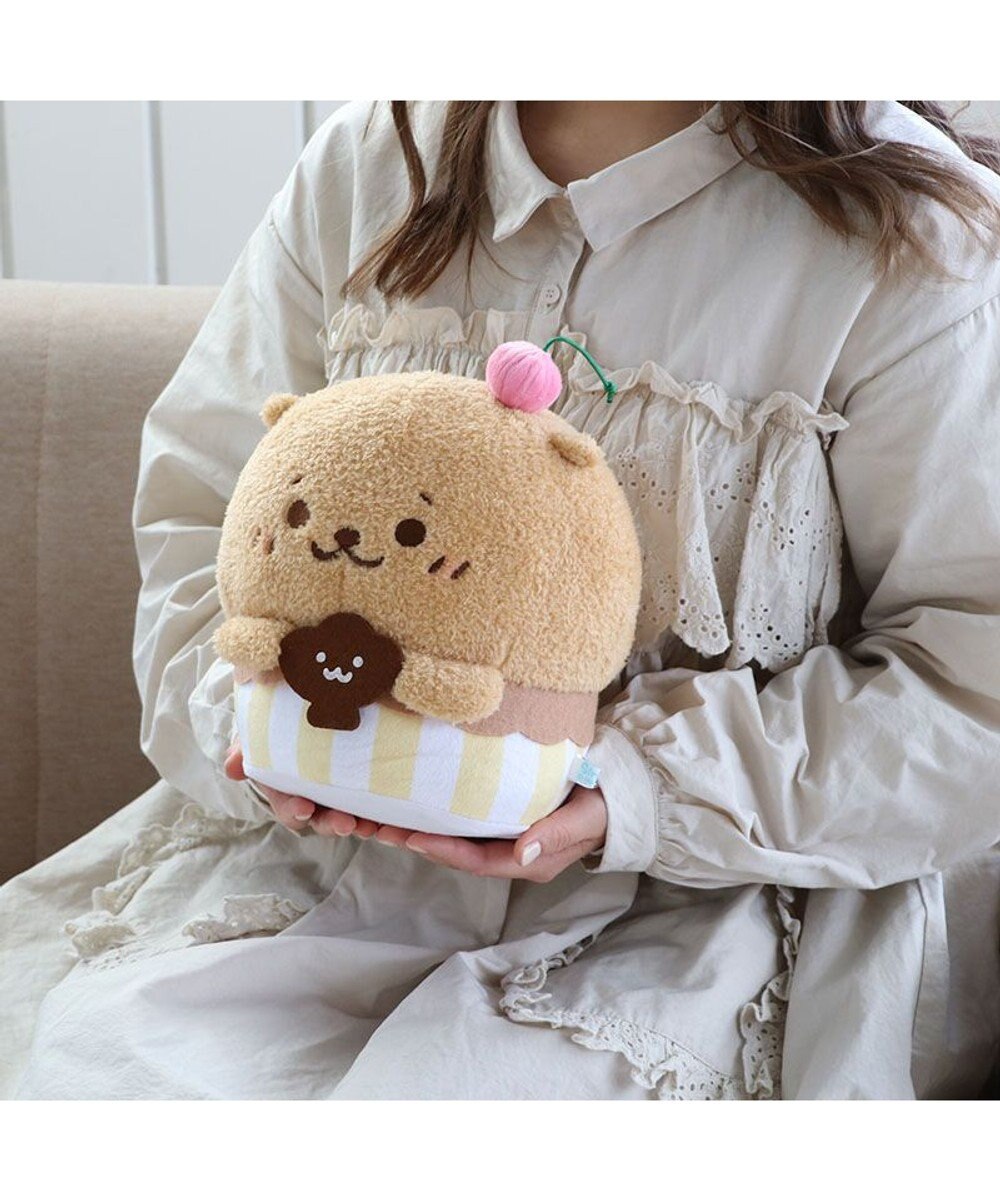 Mother garden しろたん らっこいぬ カップケーキ マスコット 20cm お座りぬいぐるみ 