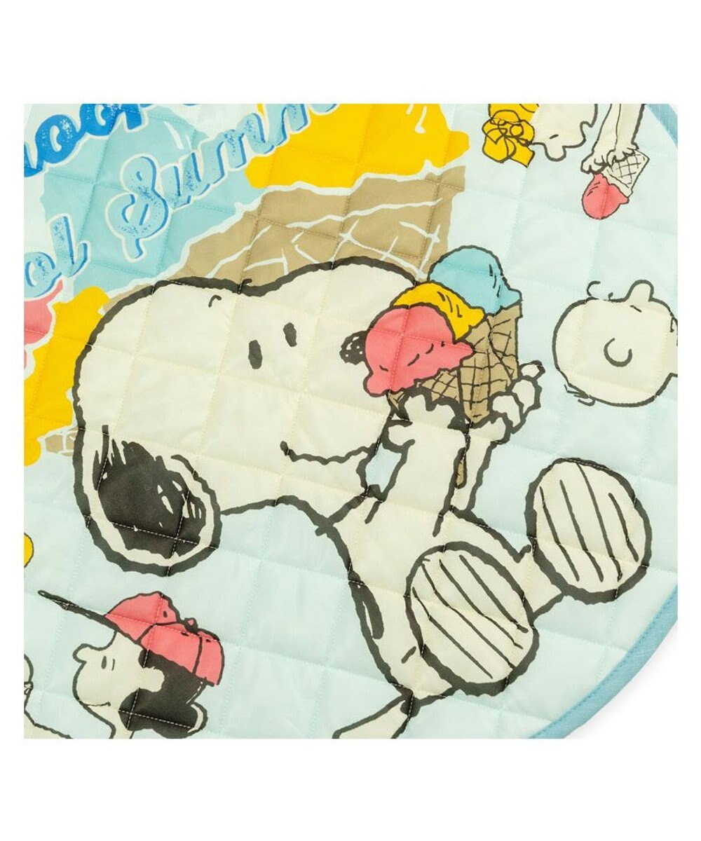 PET PARADISE スヌーピー 冷感柔らか マット 《アイス柄》 丸型 S