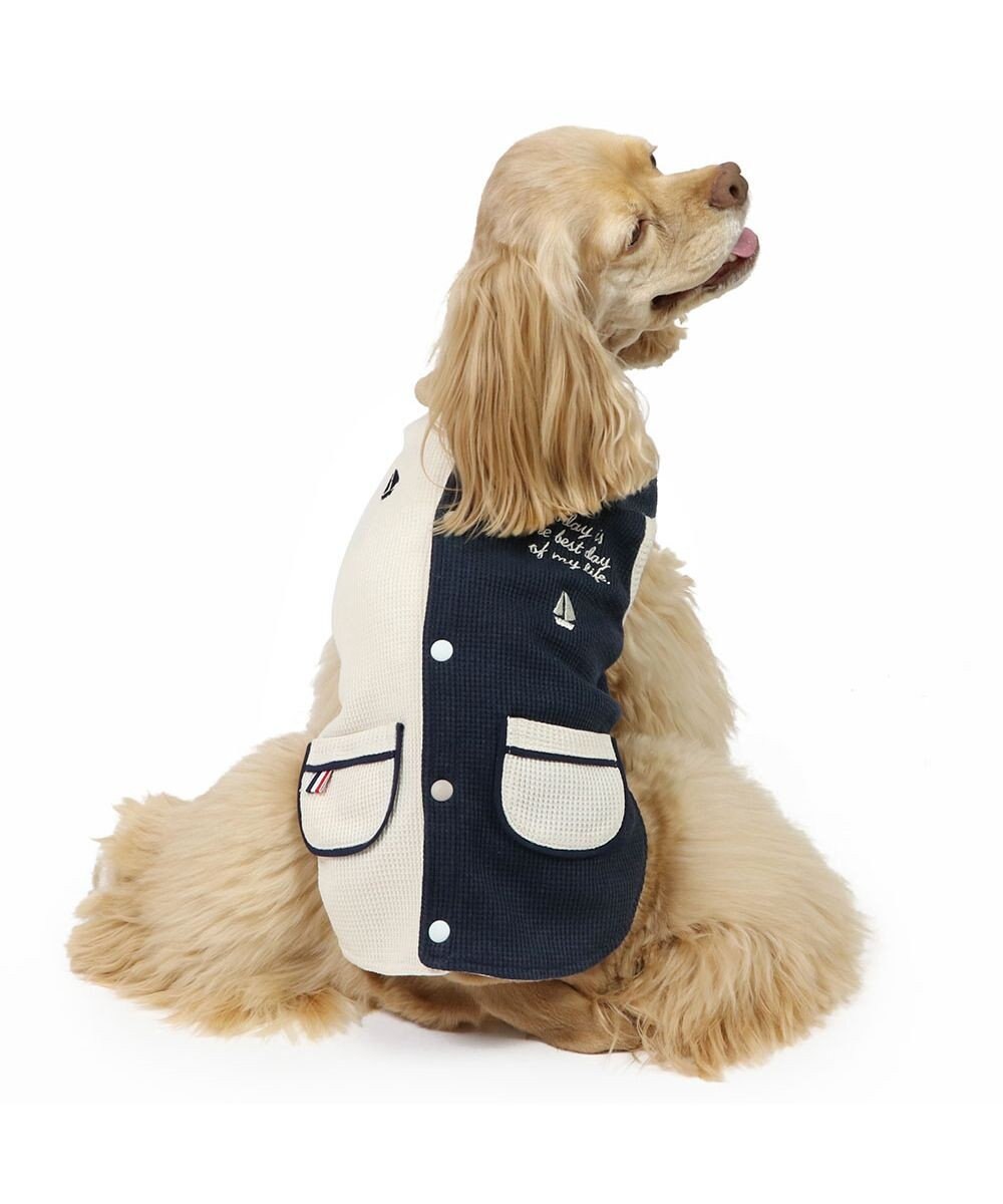 PET PARADISE ペットパラダイス やさしいベスト リバーシブル《マリン柄》 中型犬 大型犬 