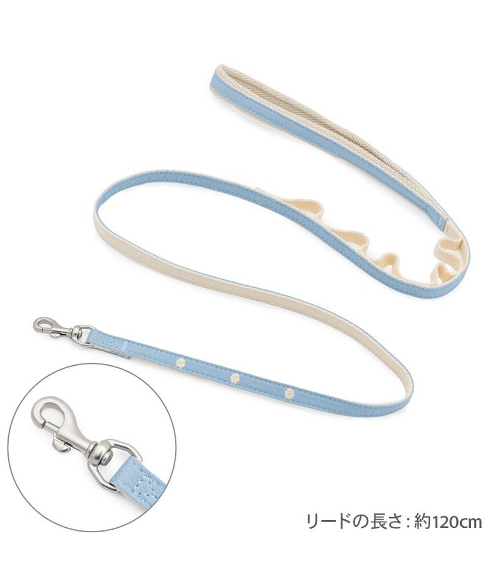 PET PARADISE ペットパラダイス 小花柄 デニム リード ３Ｓ 小型犬 