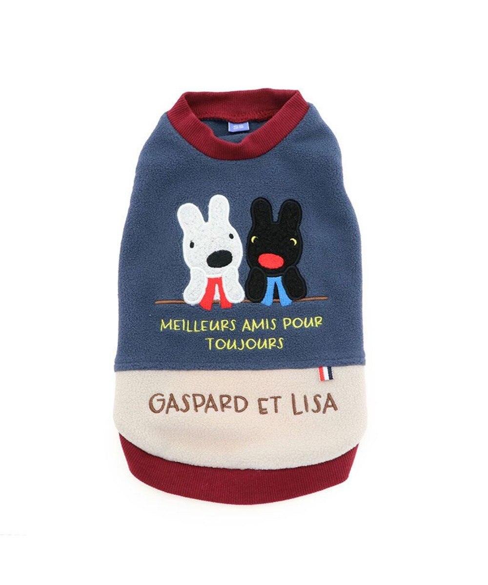 PET PARADISE リサとガスパール ワンダフル ストレッチ フリース 切替トレーナー 小型犬 