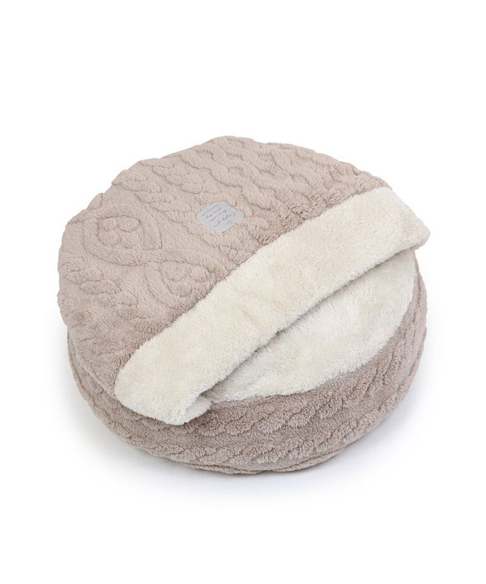 PET PARADISE ペットパラダイス  遠赤外線  寝袋 丸型《アラン柄》 50cm 