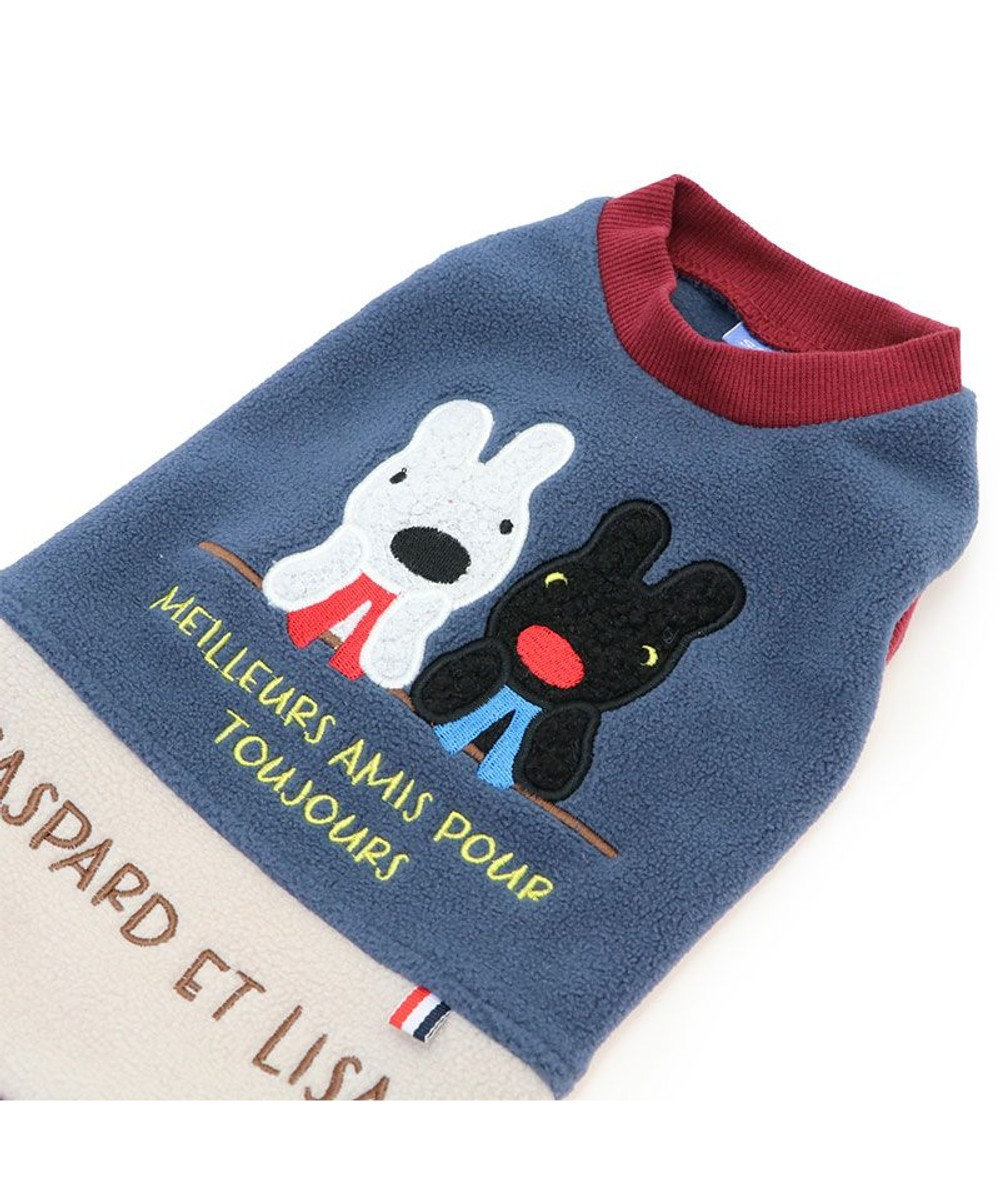 PET PARADISE リサとガスパール ワンダフル ストレッチ フリース 切替トレーナー 小型犬 