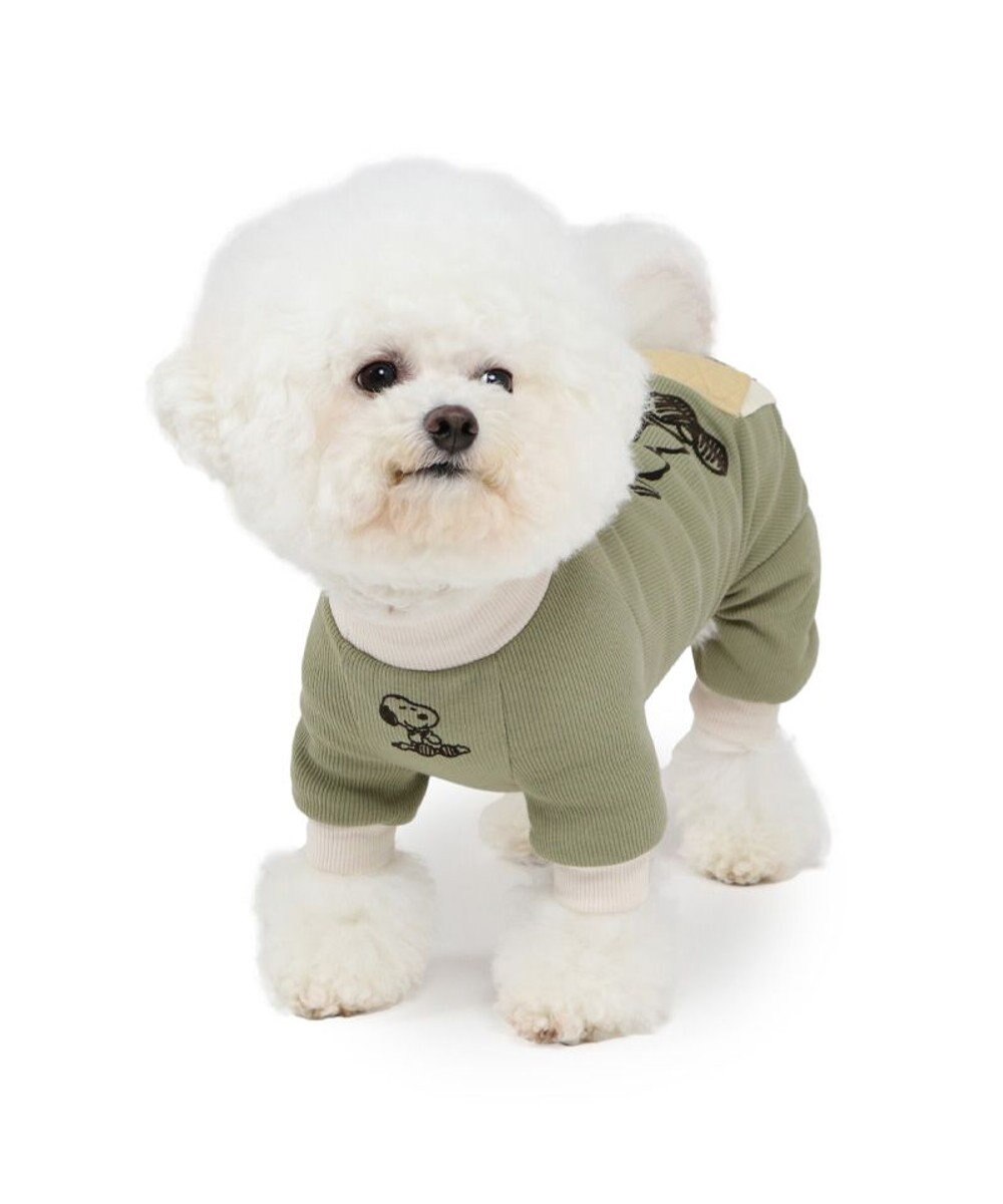 PET PARADISE スヌーピー プレミアムペティヒート ねむ ロンパース 小型犬 