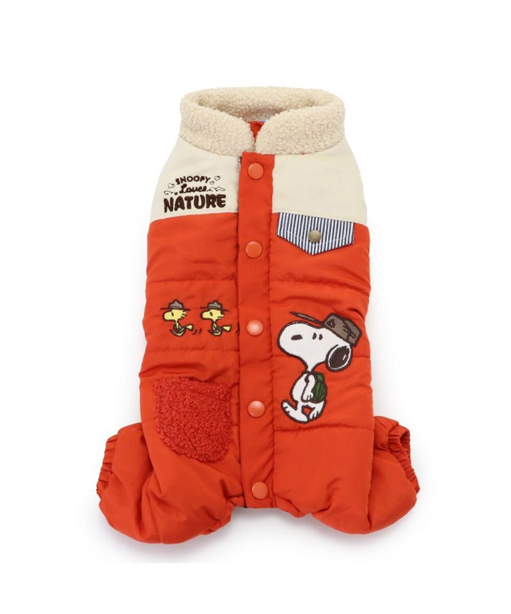 PET PARADISE スヌーピー 遠赤外線 綿入れつなぎ 小型犬 