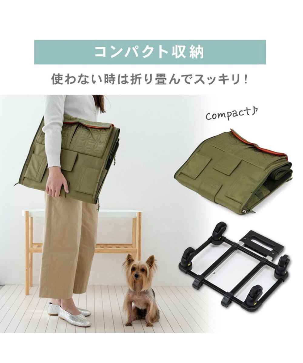 PET PARADISE ペットパラダイス キャスター付き キルト 折り畳みキャリー 