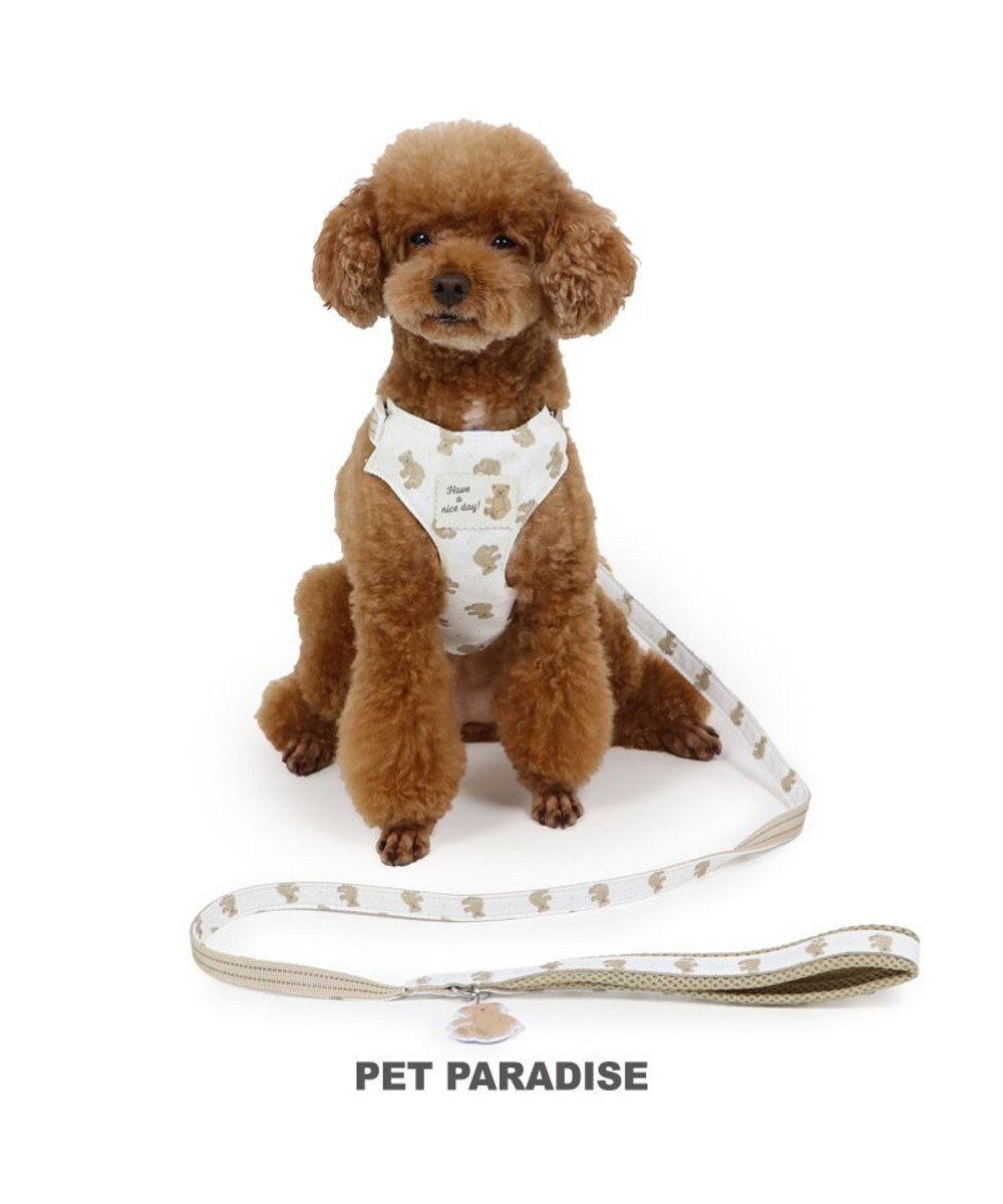 PET PARADISE ペットパラダイス くまちゃん スリム ハーネス＆リード 小型犬 S くまちゃん柄