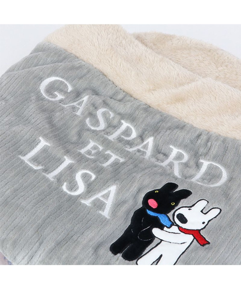 PET PARADISE リサとガスパール 丸型寝袋 遠赤外線 《であい柄》 60cm